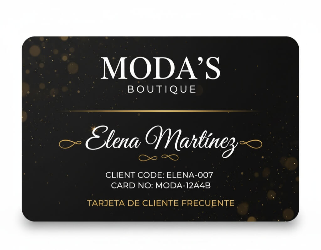 Tarjeta de Cliente Frecuente